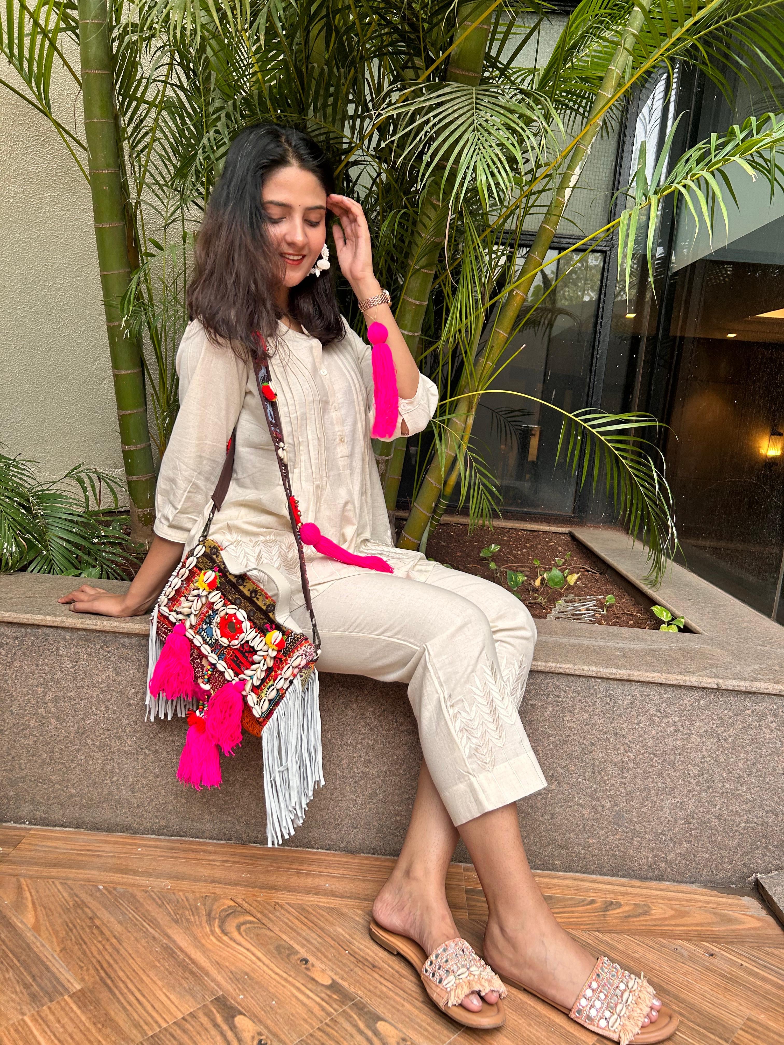 Beige Stylish Comfortable Cord Set