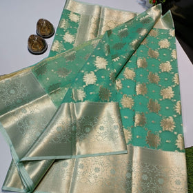 banarasi kora organza silk sarees | Silk Sarees Online | Jhakhas.com
