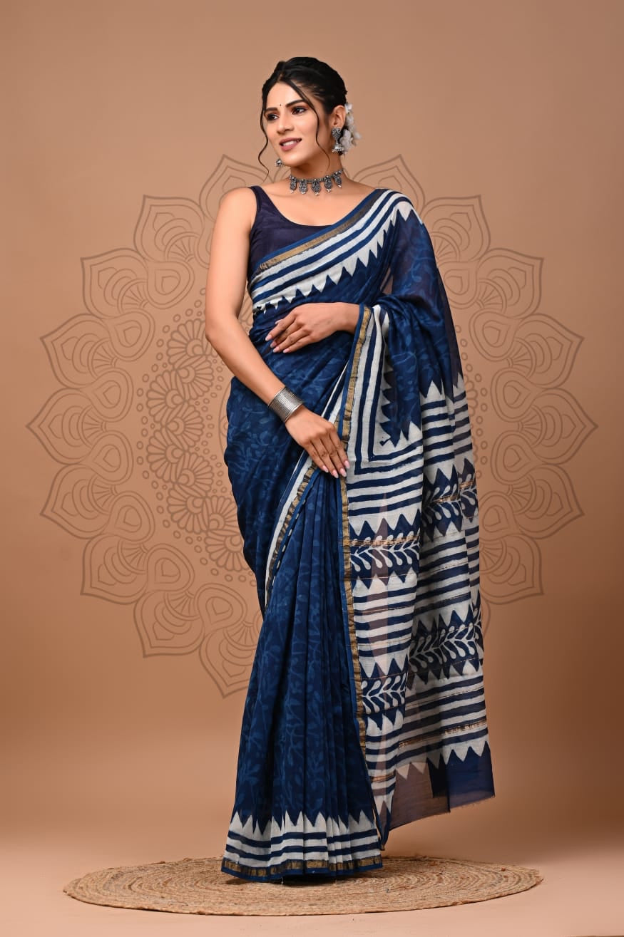 Chanderi Cotton Sarees | Buy Chanderi Cotton Sarees Online | Pothys