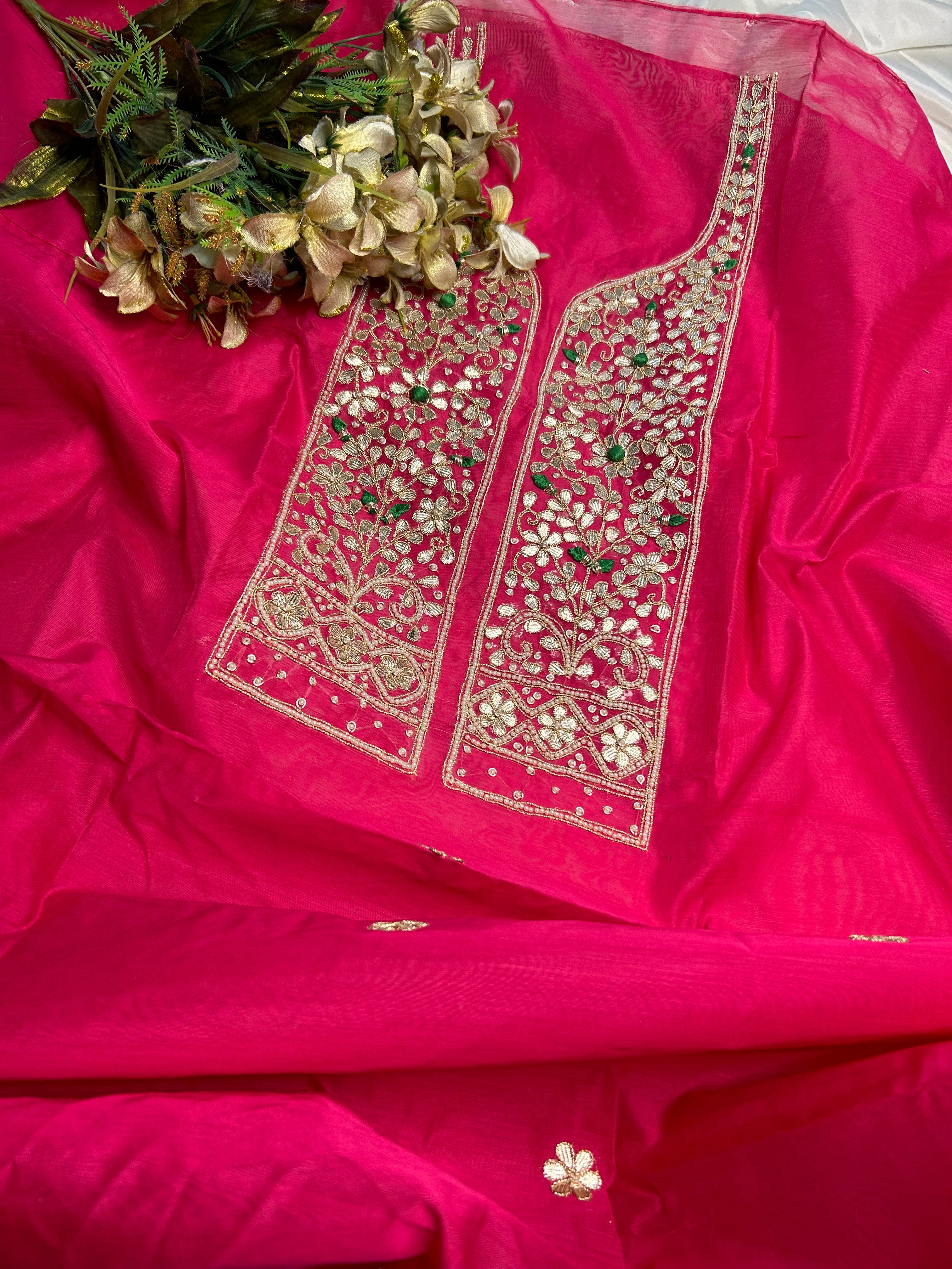 Rani Pink Gota Patti Salwar Suit