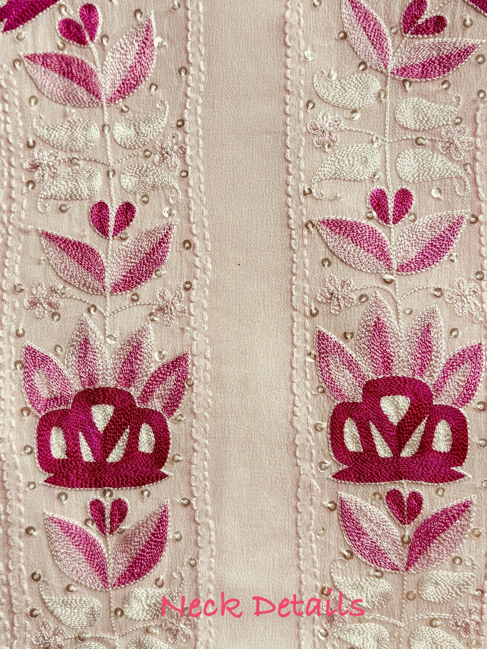 Gulner Parsi Gara Chikankari Work Suit