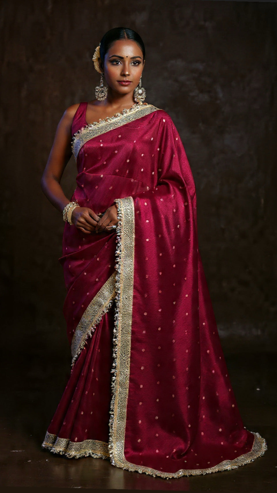 Rani Sitara Banarasi Tissue Saree