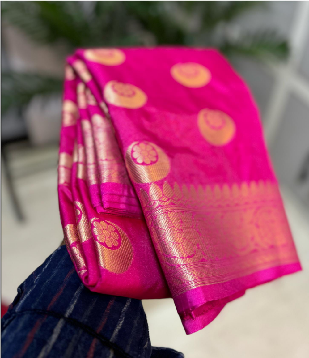 Rakul Preet Inspired Semi Kathan Soft Silk Saree