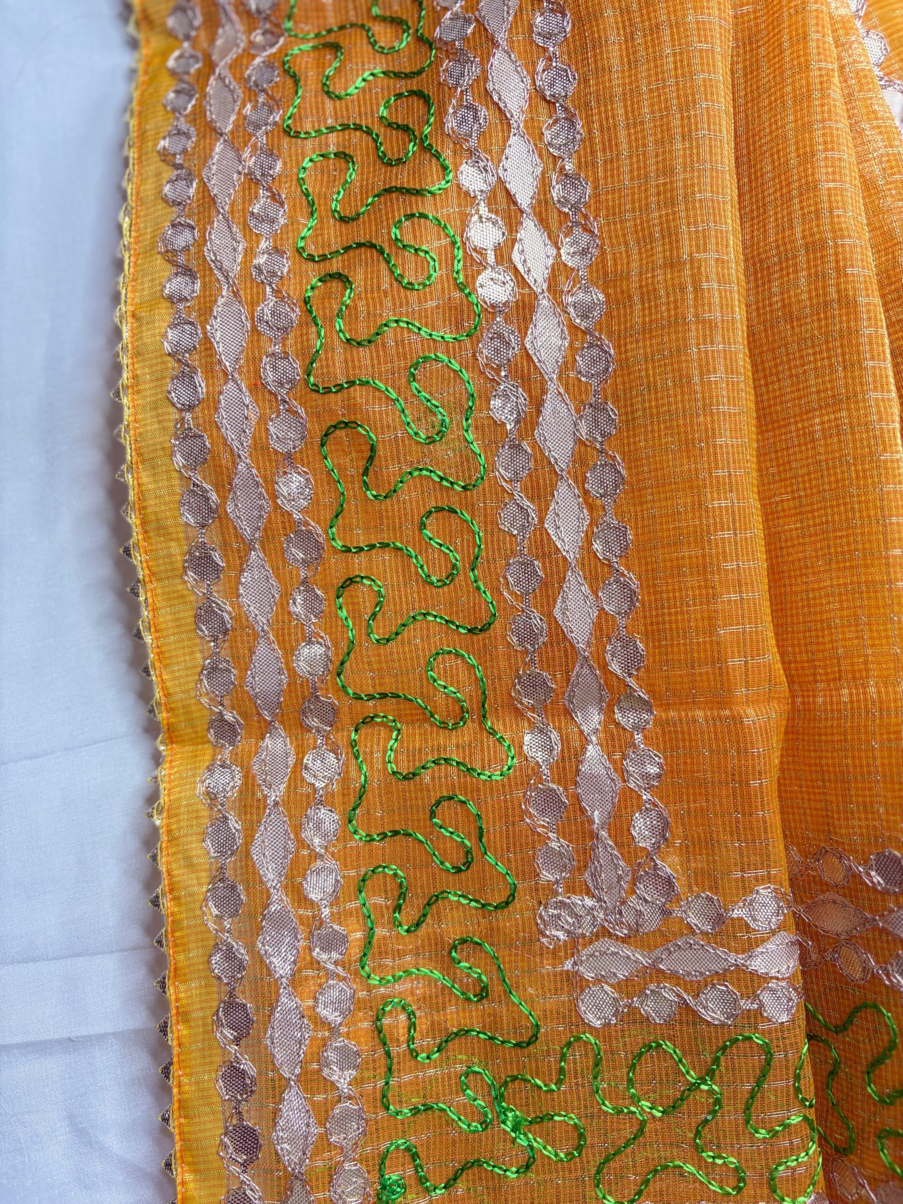Sunheri- Kota Salwar Suit In Gota Work In Haldi Yellow