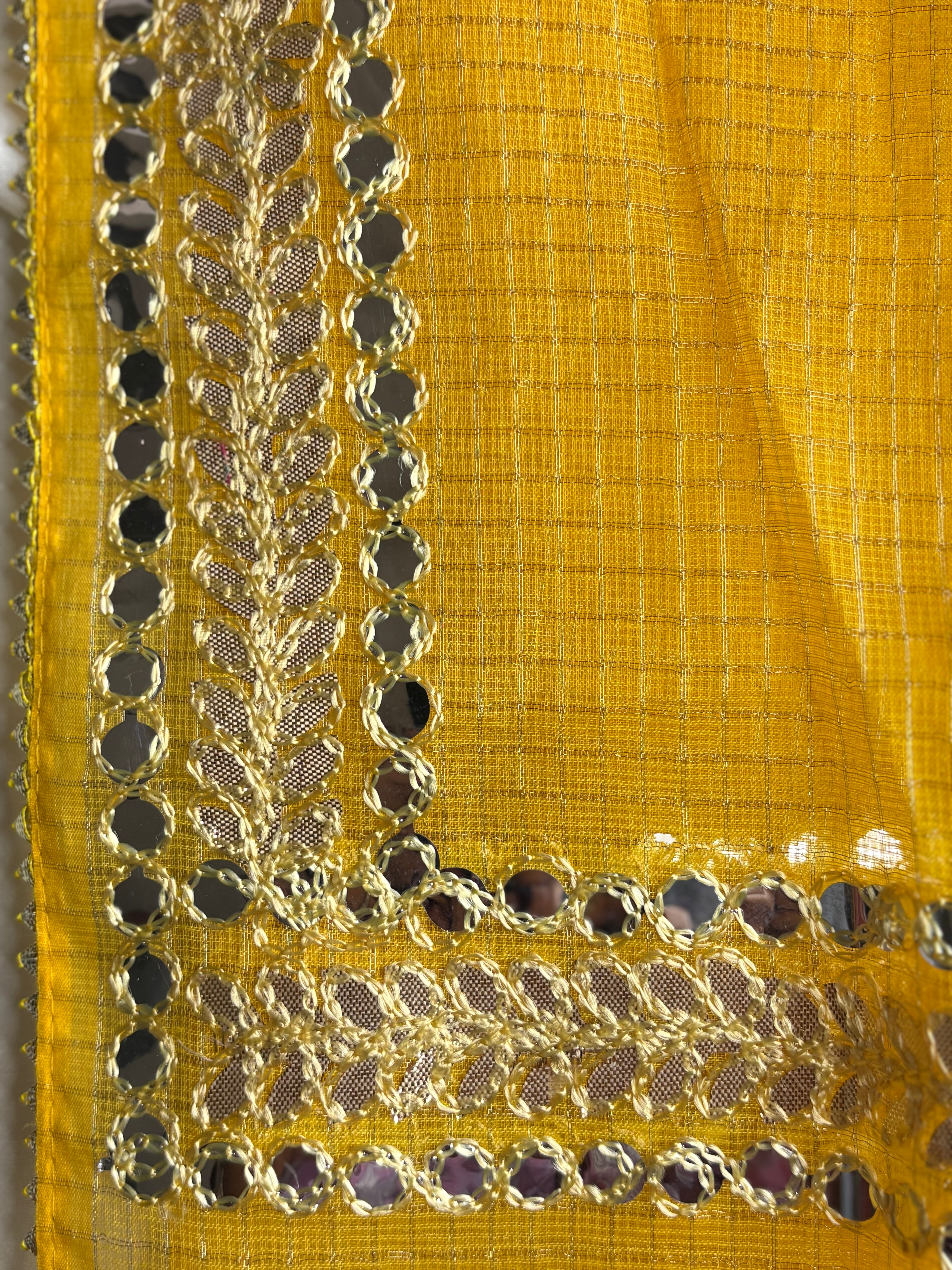 Hansa- Wedding Wear Kota Gota Patti Salwar Suit In Gota Work Yellow