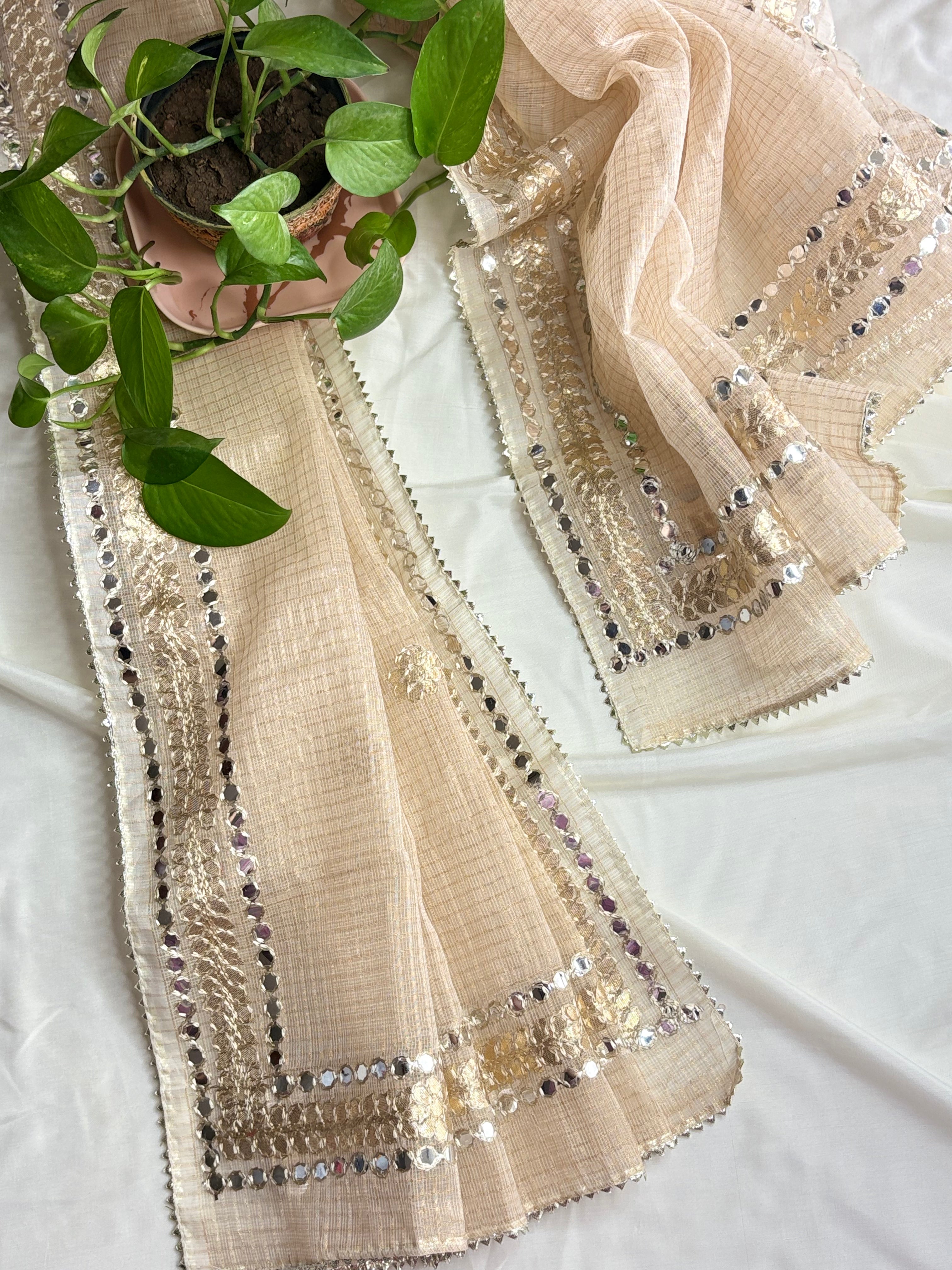 Damini- Wedding Wear Kota Gota Patti Salwar Suit In Gota Work Golden Color