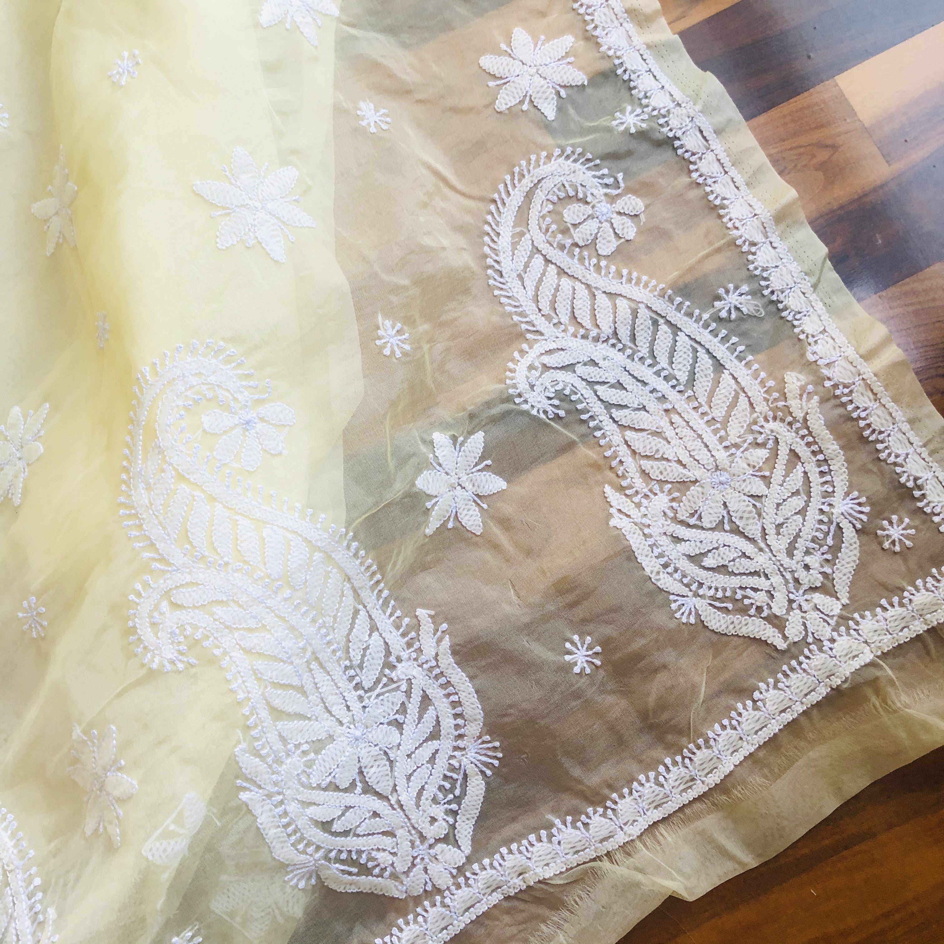 Designer Georgette Chikankari Saree with Sequin Work | Saree designs party  wear, Saree, Sequence saree