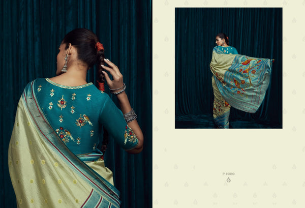 Light Green Brasso Saree