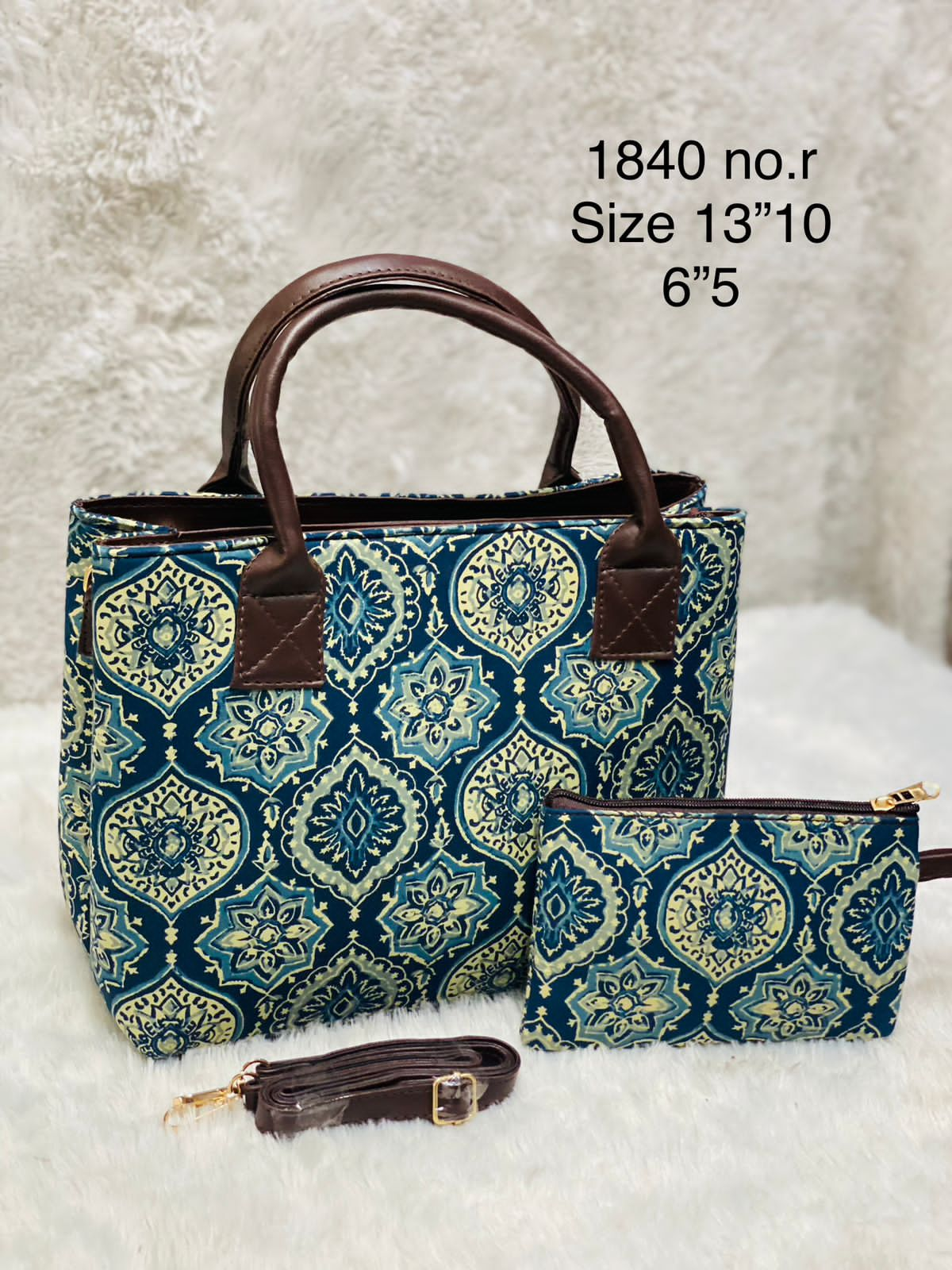 Office Bag Combo Set In Rama blue