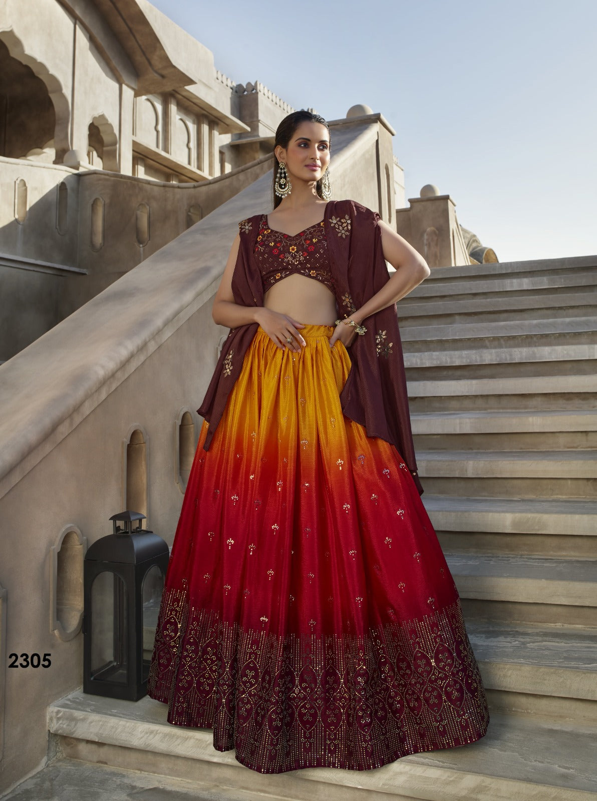 Shop Georgette Lehenga for Women Online from India's Luxury Designers 2024