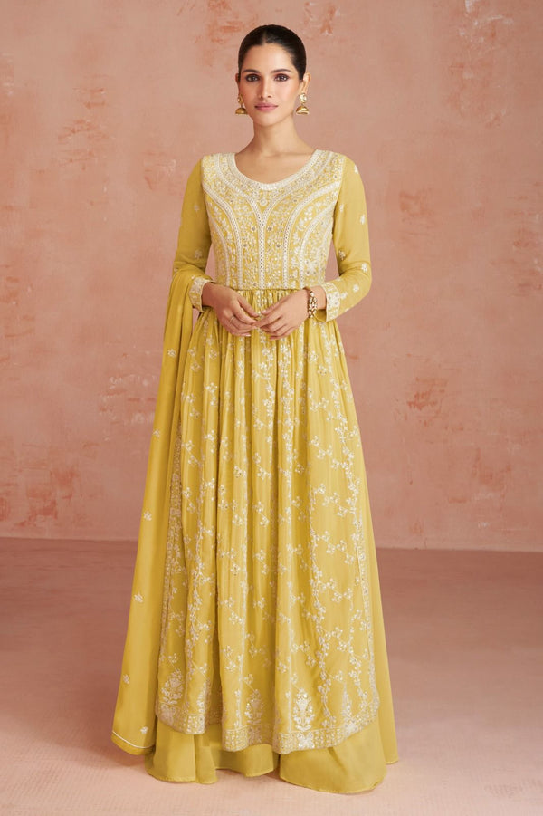 Yellow Georgette Suit Set