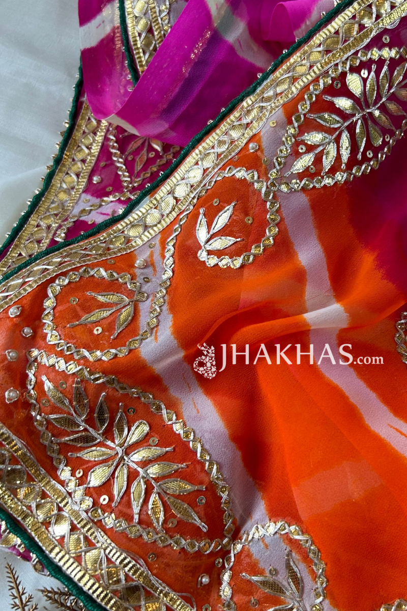 Gota Patti Organza Saree, गोटा वर्क साड़ी - Adiittiis The Conscious Design  Company, Delhi | ID: 26282183733