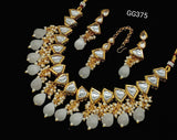 Kundan work necklace set
