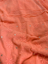 Orange Chinkaari Gota Salwar Suit