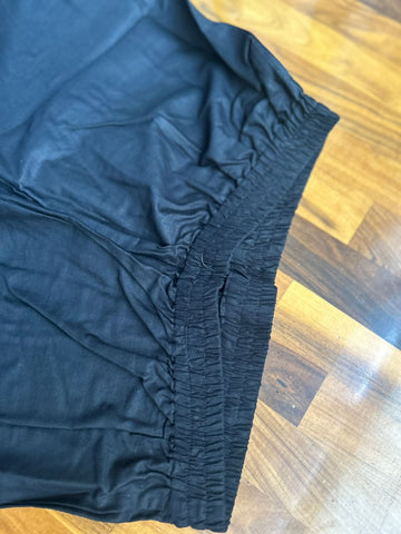 Black Straight Pant In Cotton