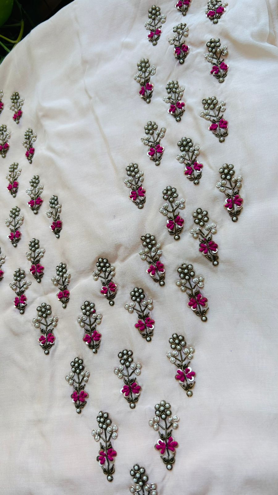 Peach Gota Patti Kurti