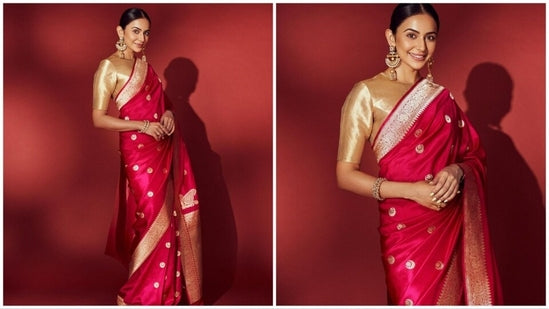 Rakul Preet Inspired Semi Kathan Soft Silk Saree