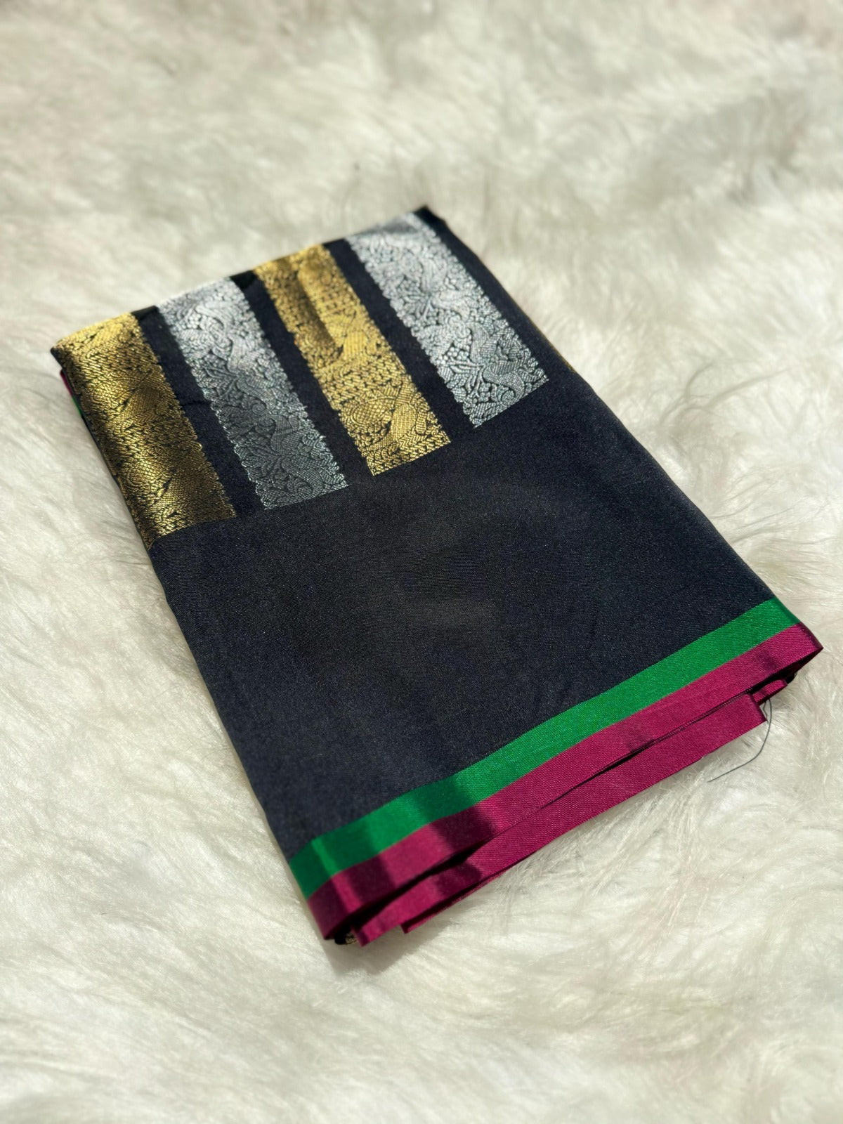 Nita Ambani Inspired Semi Kathan Soft Silk Saree