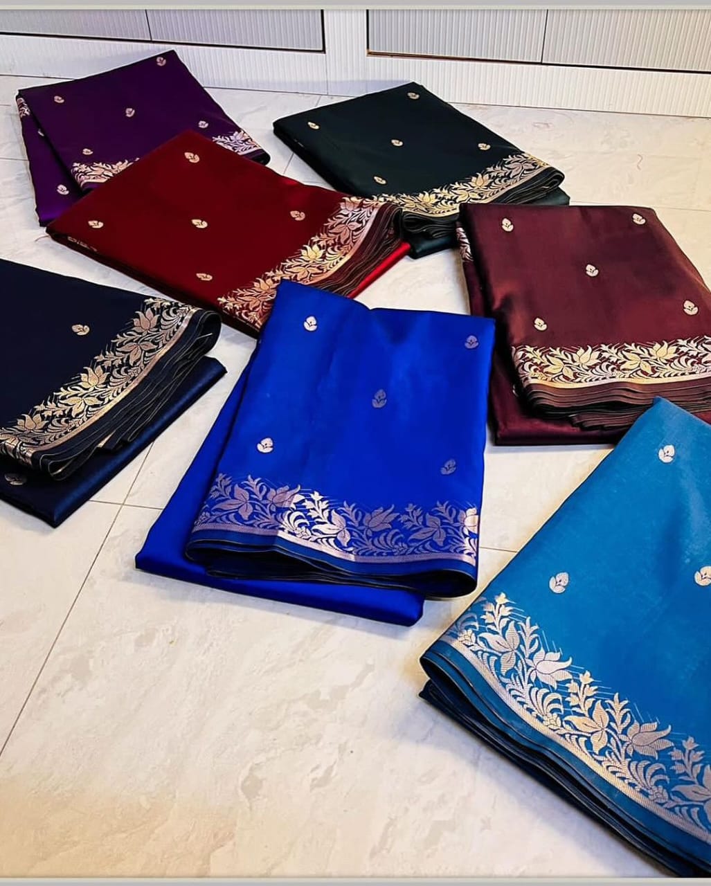 Royal Indigo Banarasi Soft Silk Fancy Saree