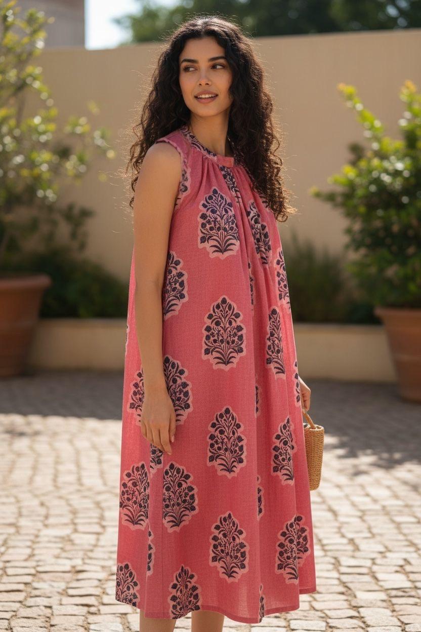 Sleeveless Long Kilol Summer Dress