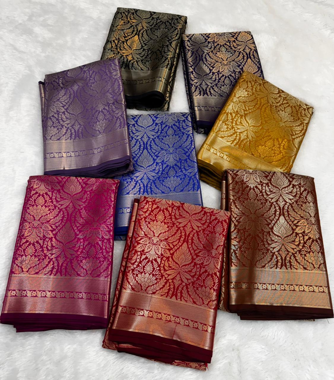 Banarasi Semi Mushroom Kathan Silk  Saree In Pink