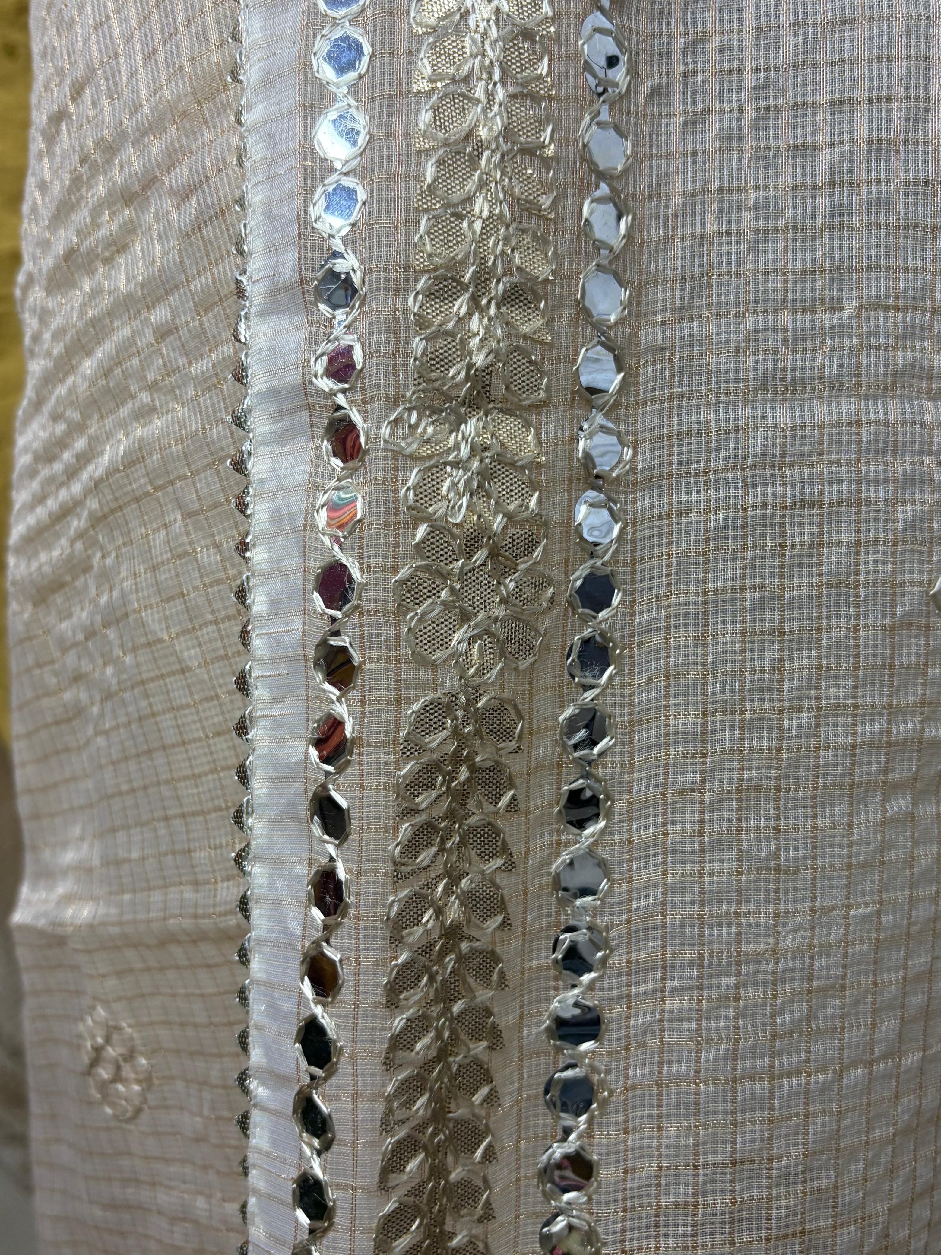 Being Kota Doria Heavy Gota Patti Work Dupatta