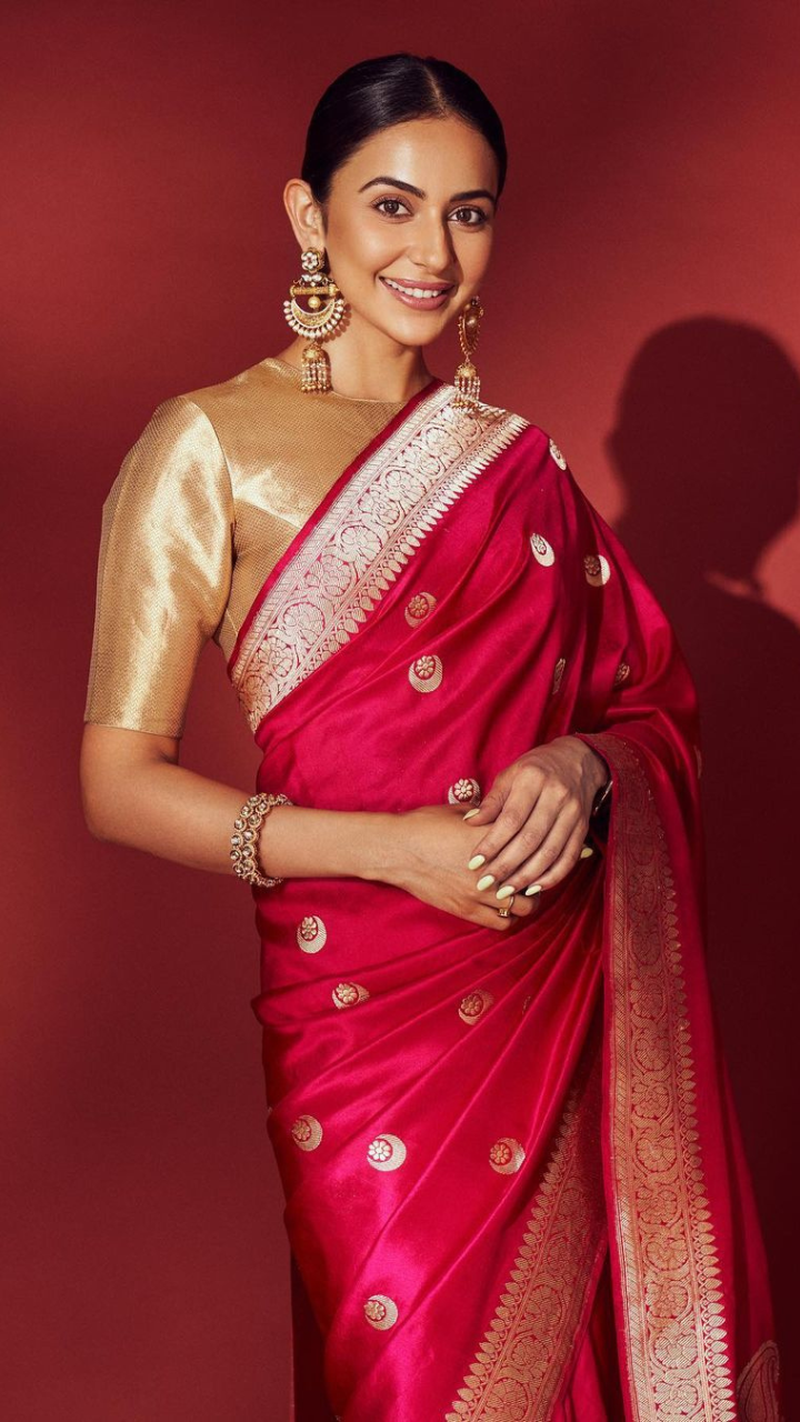 Rakul Preet Inspired Semi Kathan Soft Silk Saree