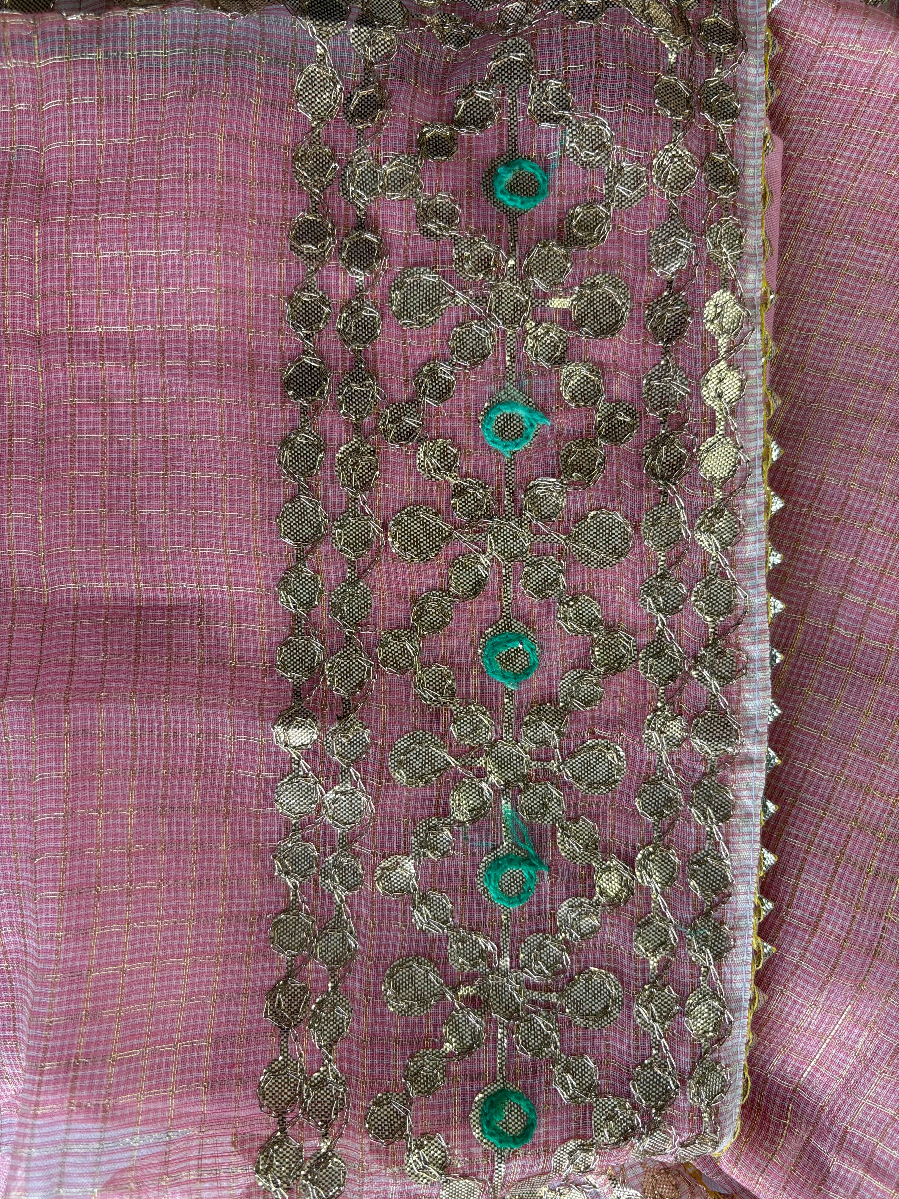 Wedding Wear Kota Gota Patti Salwar Suit In Gota Work Pink Color