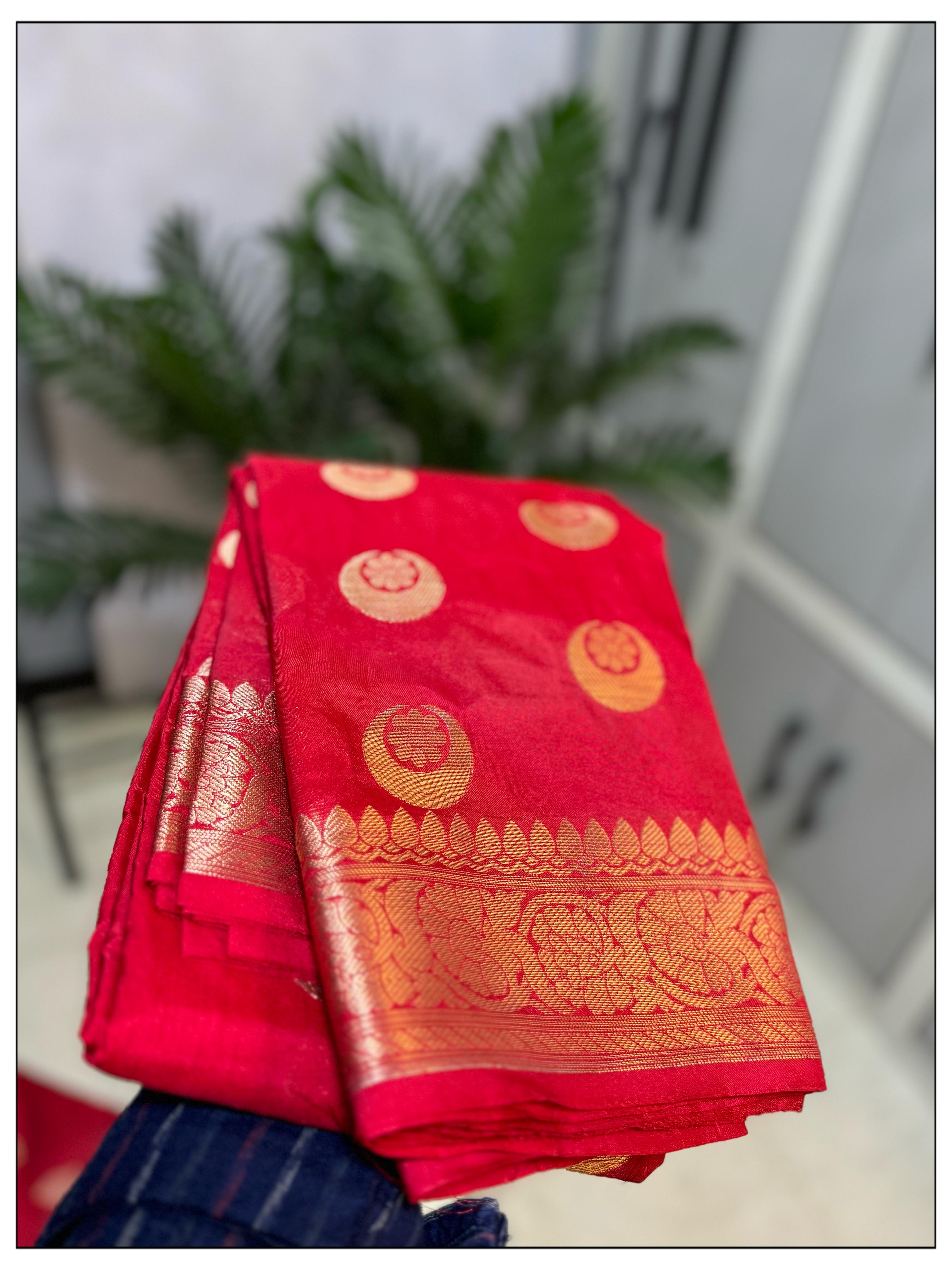 Sonakshi Sinha Inspired Wedding Wear Semi Kathan Soft Silk Saree