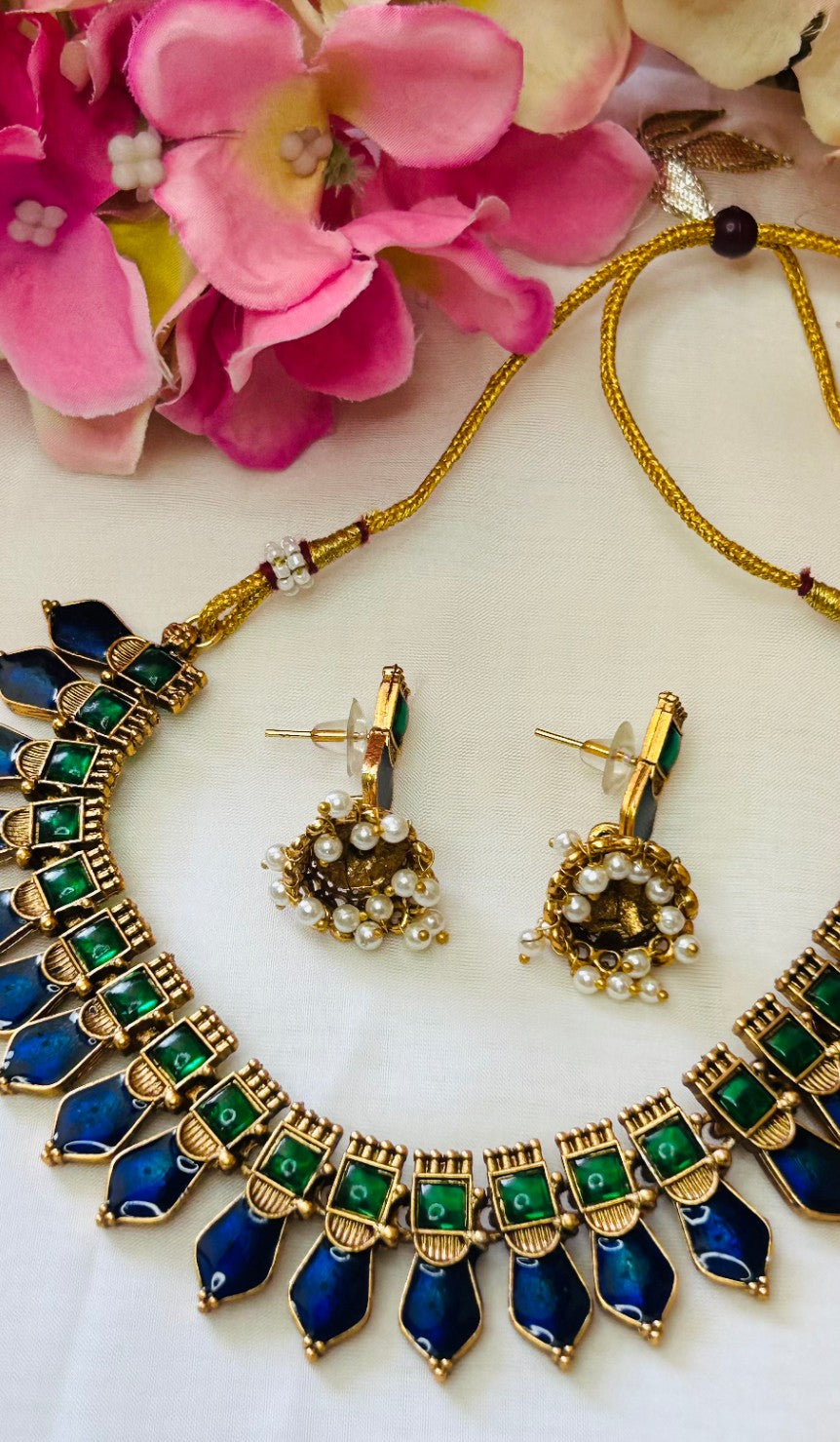 Traditional kerala style necklace set