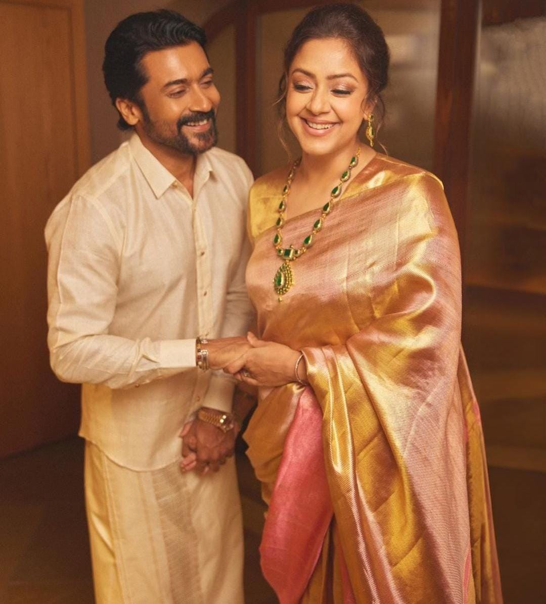 Jyothika Inspired Banarasi Tissue Saree