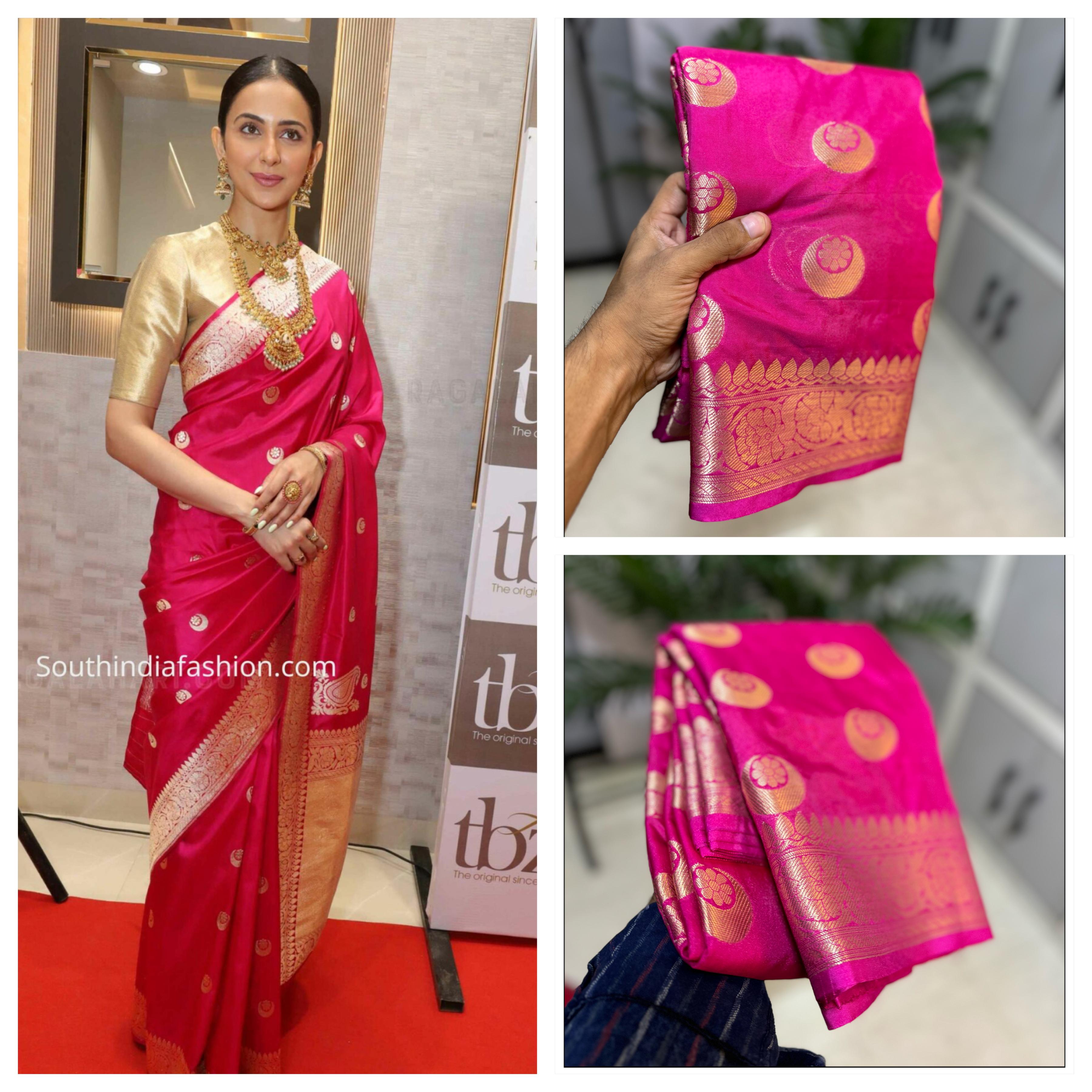 Rakul Preet Inspired Semi Kathan Soft Silk Saree