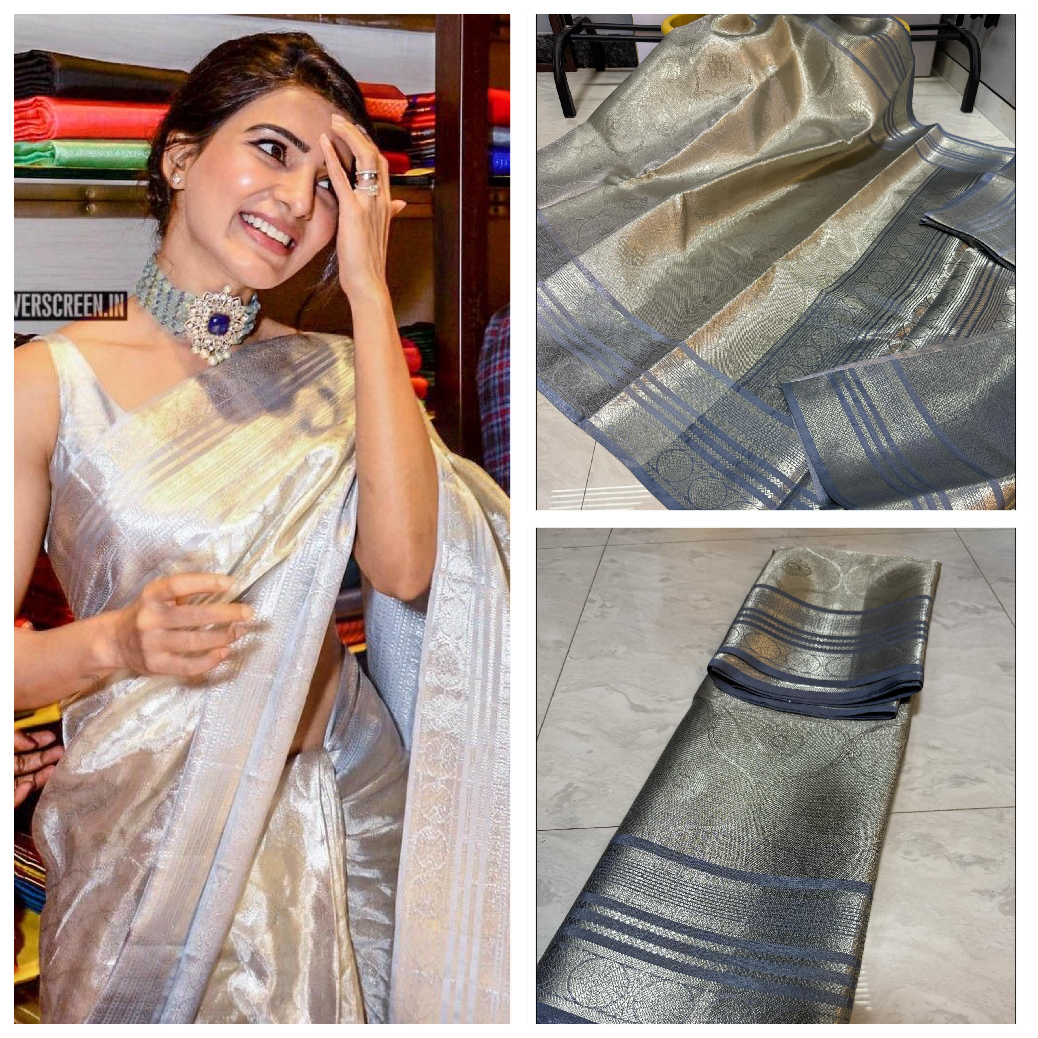 Samantha Inspired Banarasi Tissue Saree