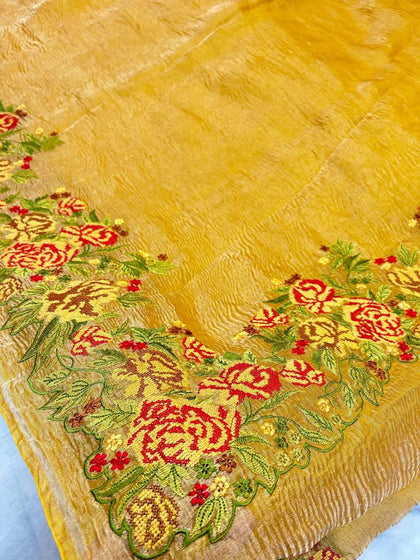 Tissue Sarees | Designer Tissue Saree - Jhakhas.com