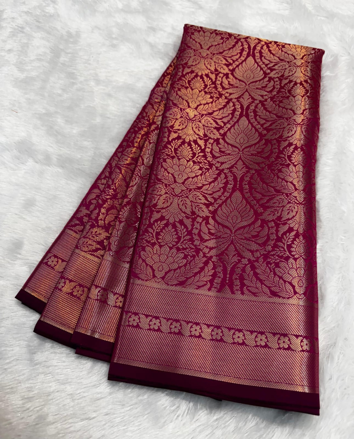 Banarasi Semi Mushroom Kathan Silk  Saree In Pink
