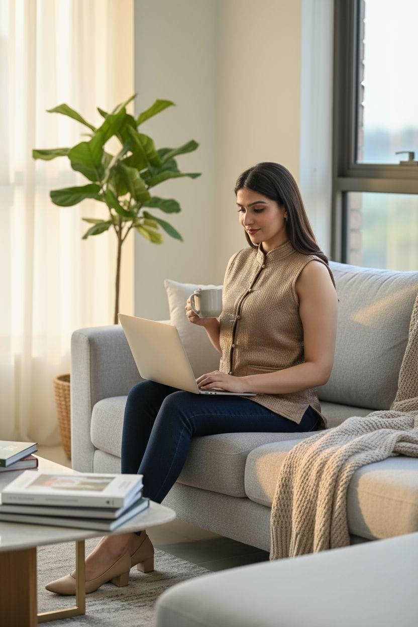 Beautiful Beige Pure Cotton Quilted Reversible Print Jackets