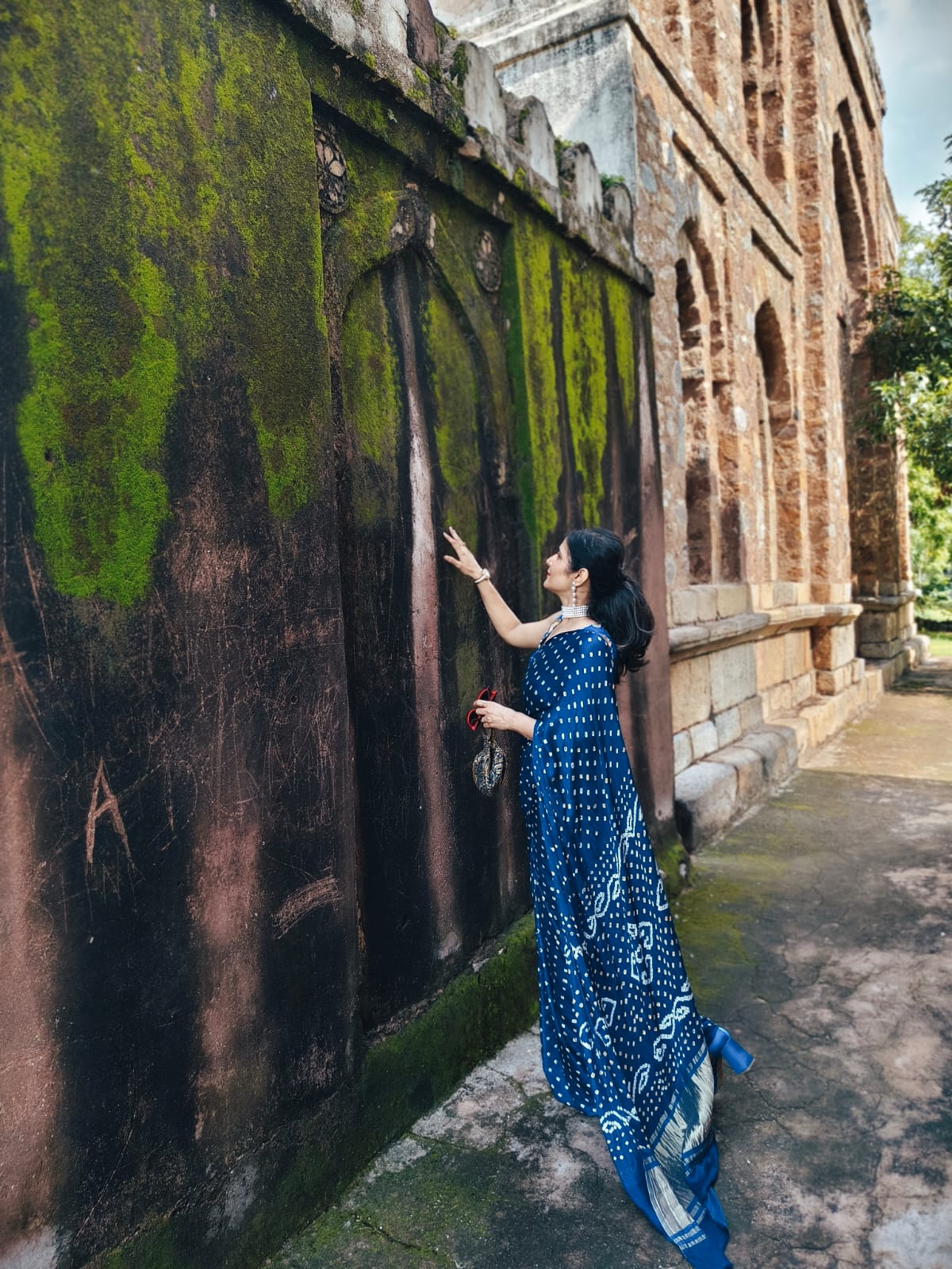 Royal Blue Modal Gaji Silk Saree
