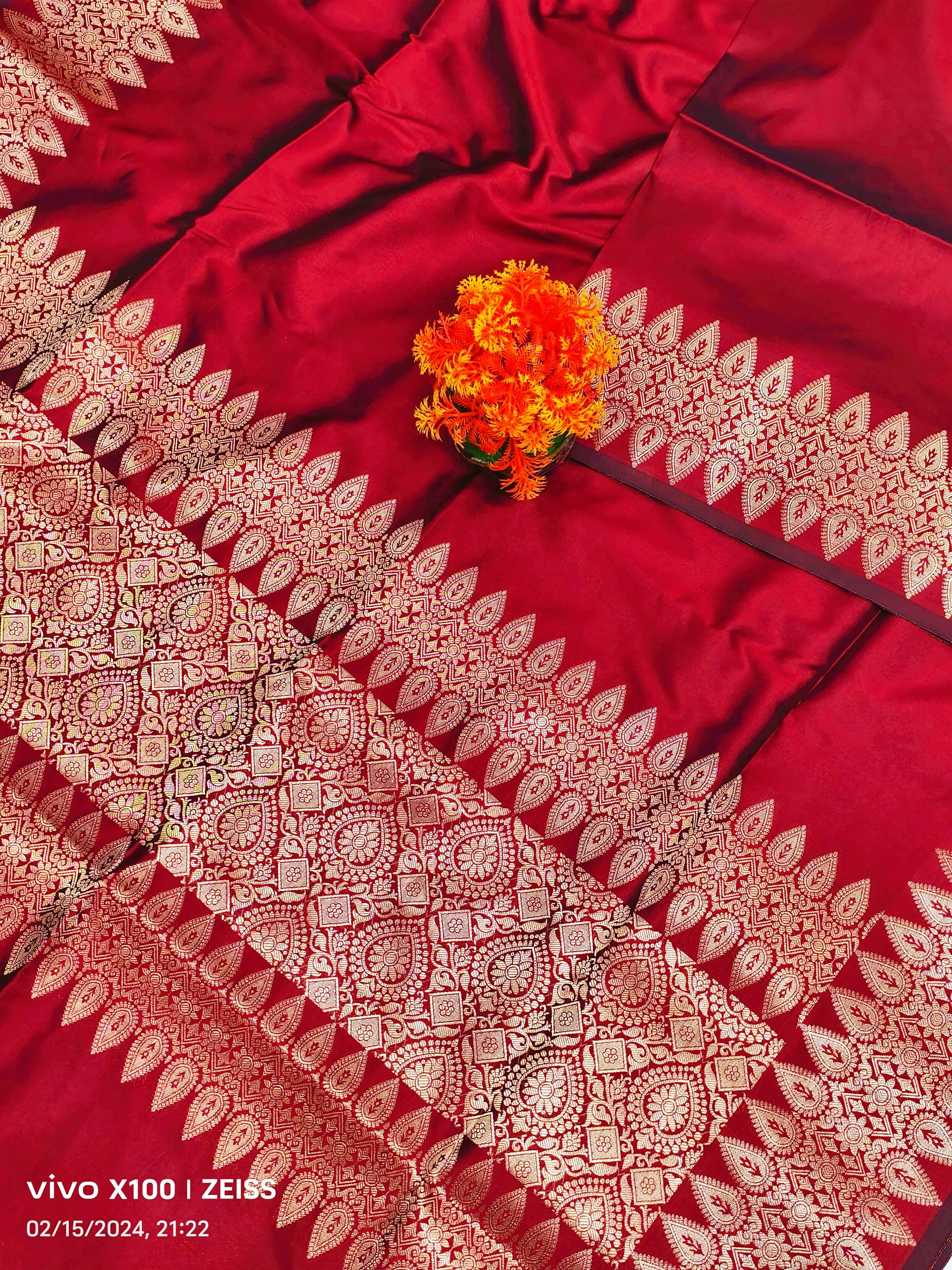 Banarasi soft silk semi kathan saree 