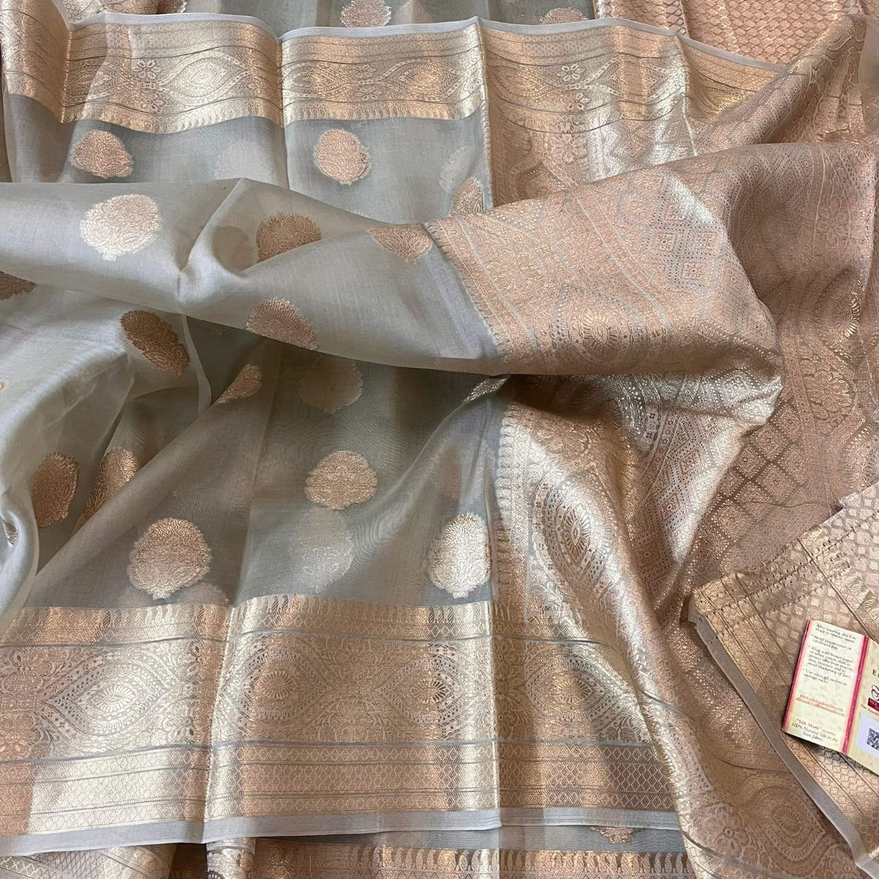 Banarasi Kora Organza Sarees, 6.3 m (with blouse piece) at Rs 1550/piece in  Varanasi