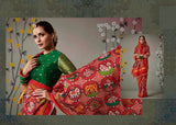 Red Patan Patola Silk Saree With Blouse