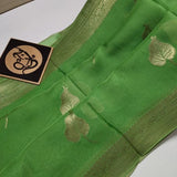 Light Green Banarasi Semi Georgette Saree