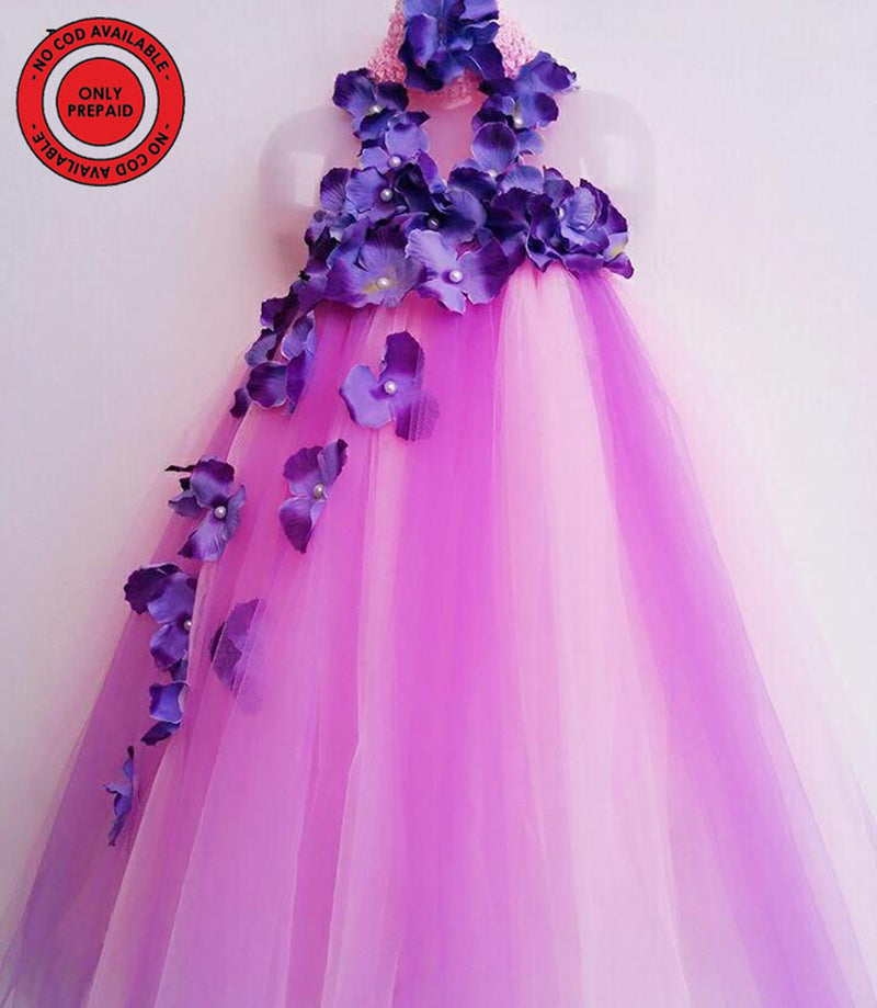 Purple Birthday Tutu Dresses For Girls