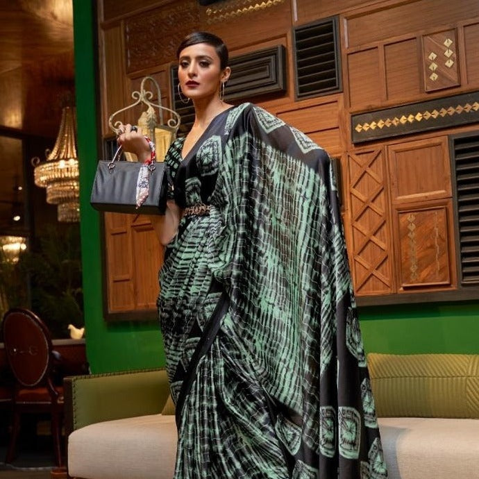 Pure Silk Saree in Black | Designer sarees online, Saree designs, Pure silk  sarees