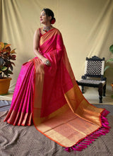 Pink Patola Silk Saree online