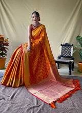 Orange Patola Silk online