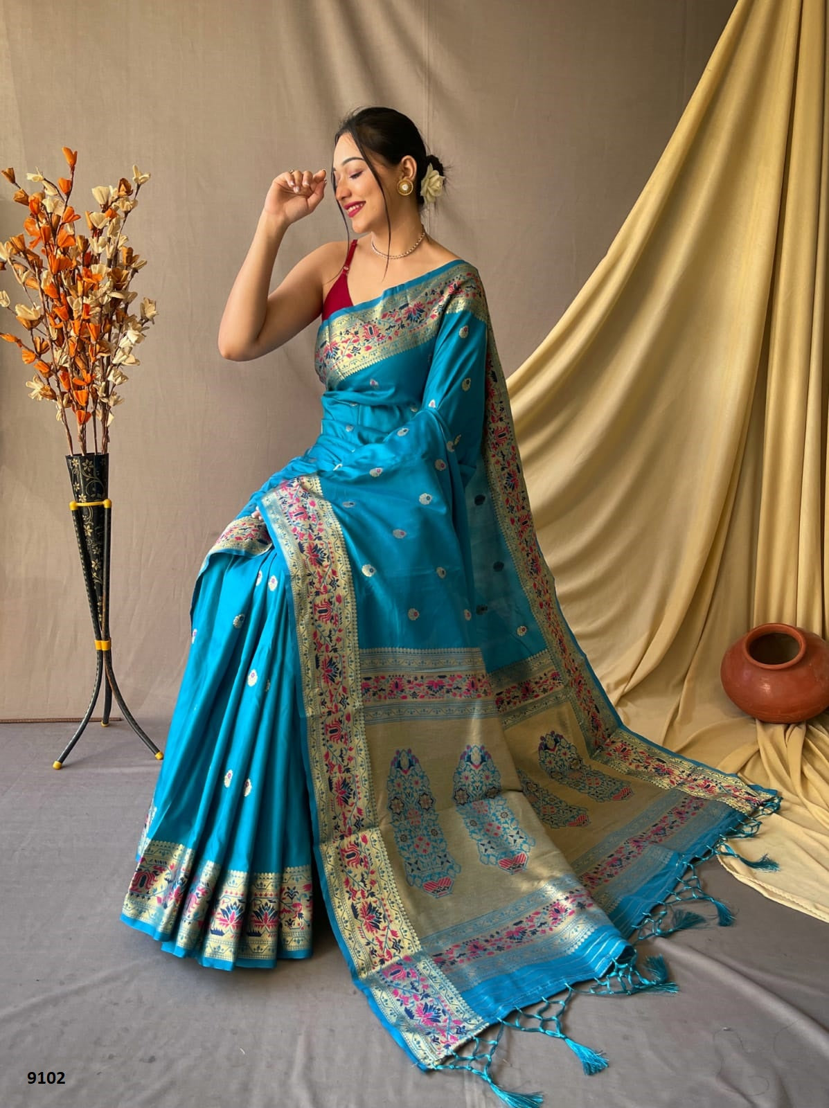 Buy Paithani Silk Sarees Online | Latest & Trendy Designs