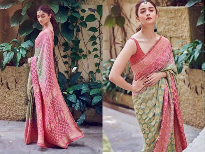 ALIYA BHATT BANARASE BANDEJ SAREE