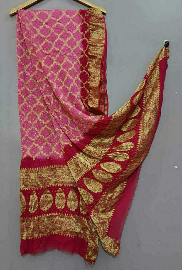 Pink Banarasi Ghatchola Dupatta