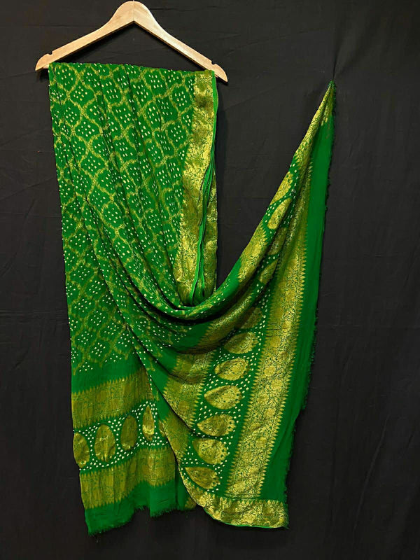 Banarasi Ghatchola Dupatta In Light Green,Shop Banarasi Ghatchola Dupatta Online,Buy Banarasi Dupatta At Best Rate