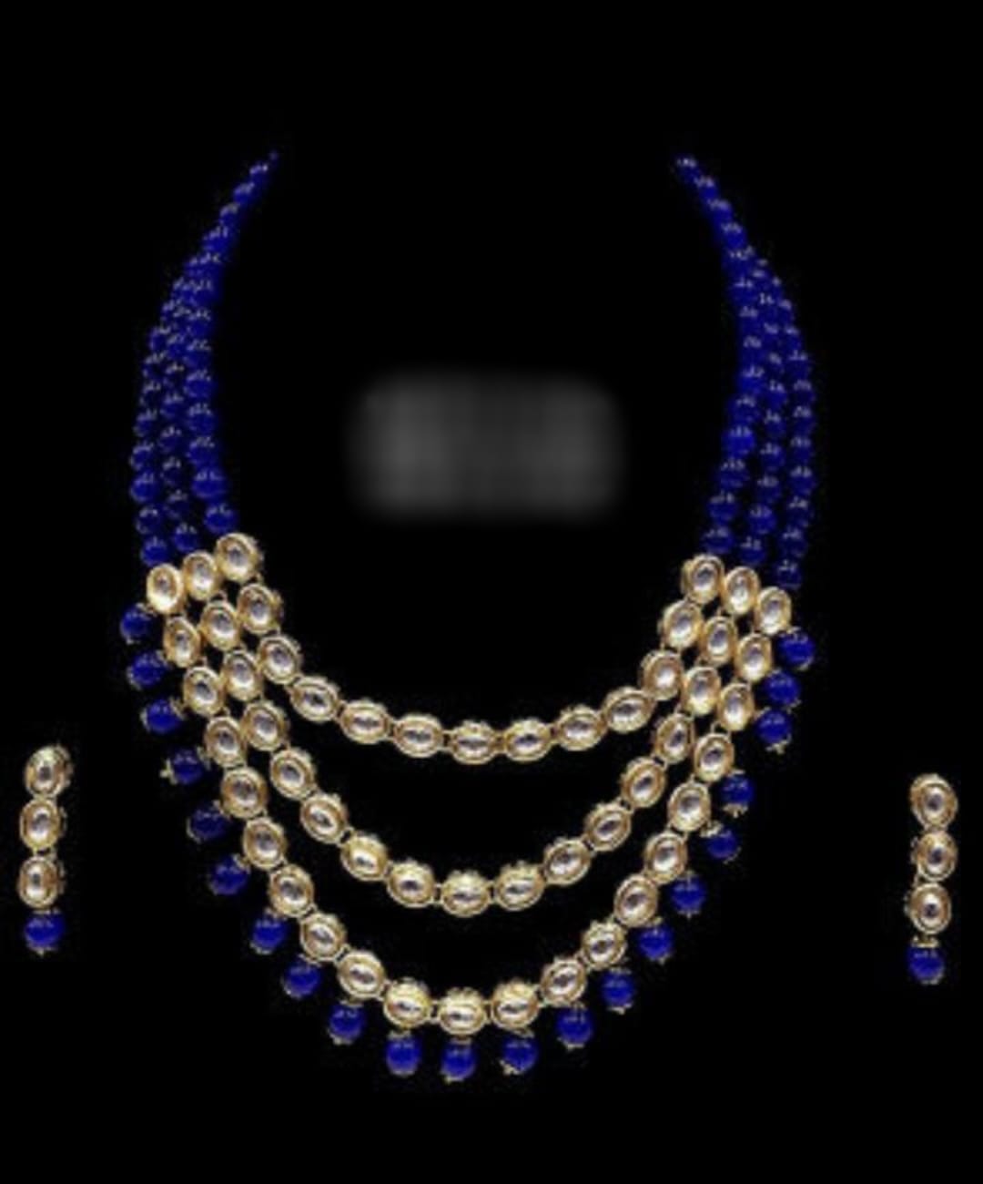 Kundan Meenakari work necklace set